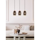BIDAR Κρεμαστό Φωτιστικό RL Lighting R31573080 μαύρο χρυσό BIDAR Κρεμαστό Φωτιστικό RL Lighting R31573080 μαύρο χρυσό