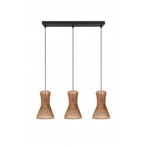 BIJOU Κρεμαστό Φωτιστικό RL Lighting R31833026 φυσικό τρίφωτο