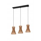 BIJOU Κρεμαστό Φωτιστικό RL Lighting R31833026 φυσικό τρίφωτο BIJOU Κρεμαστό Φωτιστικό RL Lighting R31833026 φυσικό τρίφωτο