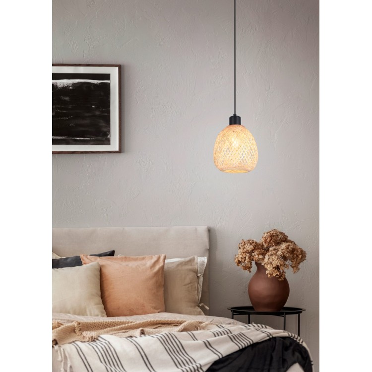 AMELIE Κρεμαστό Φωτιστικό RL Lighting R31941036 μαύρο bamboo AMELIE Κρεμαστό Φωτιστικό RL Lighting R31941036 μαύρο bamboo