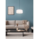 MADELINE Κρεμαστό Φωτιστικό RL Lighting R31971901 λευκό υφασμάτινο