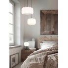 MADELINE Κρεμαστό Φωτιστικό RL Lighting R31971901 λευκό υφασμάτινο