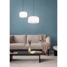 MADELINE Κρεμαστό Φωτιστικό RL Lighting R31971901 λευκό υφασμάτινο