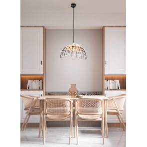 SANDRINE Κρεμαστό Φωτιστικό RL Lighting R36211032 natural rattan