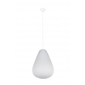 JANINE Κρεμαστό Φωτιστικό RL Lighting R36241001 λευκό υφασμάτινο
