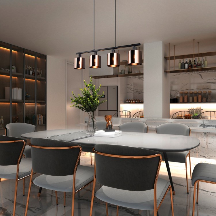JASON Κρεμαστό Φωτιστικό RL Lighting R36304064 bronze τετράφωτο JASON Κρεμαστό Φωτιστικό RL Lighting R36304064 bronze τετράφωτο