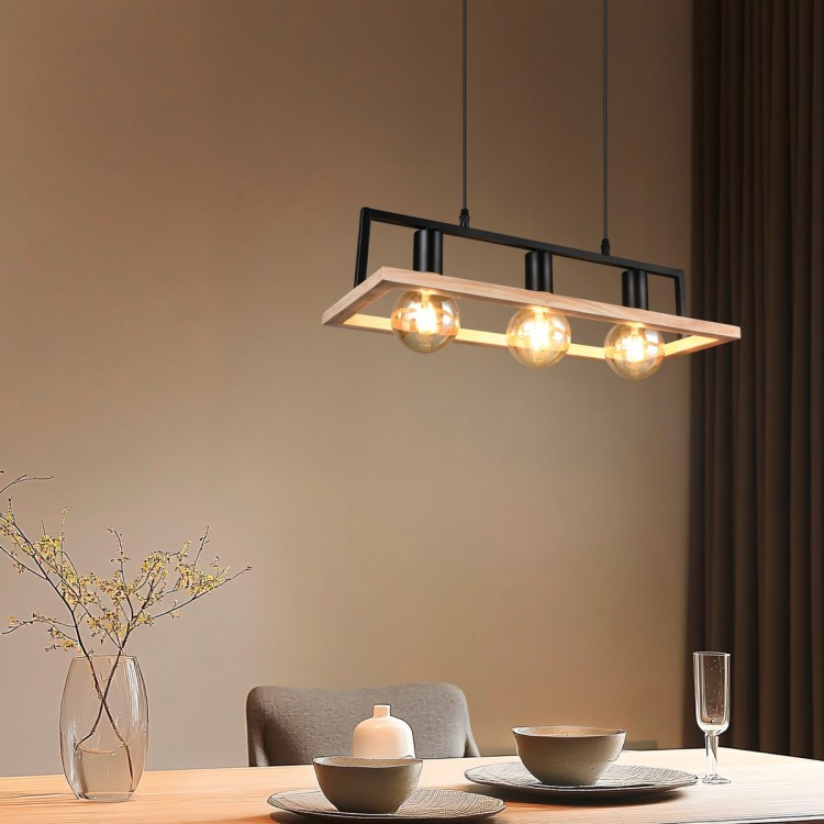 BANO Κρεμαστό Φωτιστικό RL Lighting R36693032 ξύλινο τρίφωτο BANO Κρεμαστό Φωτιστικό RL Lighting R36693032 ξύλινο τρίφωτο
