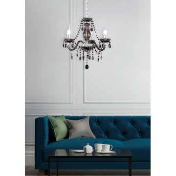 LÜSTER R11073002 Πολυέλαιος REALITY LIGHTING χρωμέ / μαύρο 3 X E14