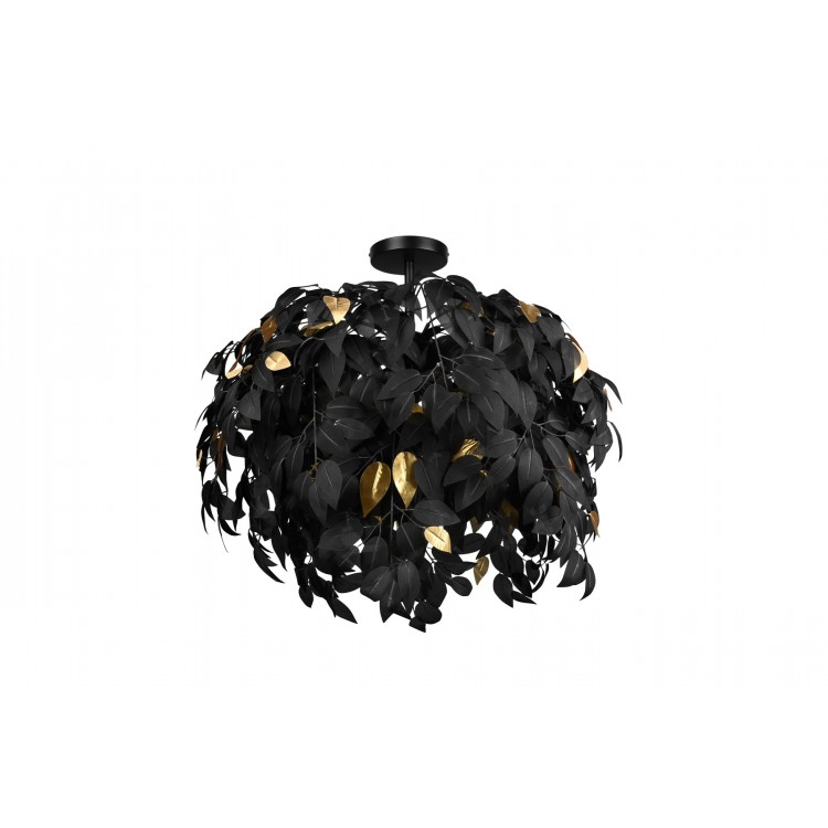 LEAVY Φωτιστικό Οροφής REALITY LIGHTING R60463032 Μαύρο