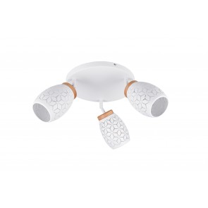 BIDAR Φωτιστικό Οροφής REALITY LIGHTING R61573331 Λευκό Ξύλινο