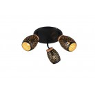 BIDAR Φωτιστικό Οροφής REALITY LIGHTING R61573380 Χρυσό BIDAR Φωτιστικό Οροφής REALITY LIGHTING R61573380 Χρυσό