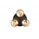 DIVINA Φωτιστικό Οροφής REALITY LIGHTING R66643013 Amber Γυάλινο