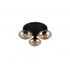 DIVINA Φωτιστικό Οροφής REALITY LIGHTING R66643013 Amber Γυάλινο