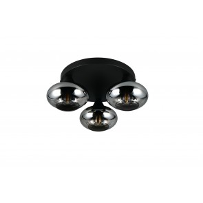 DIVINA Φωτιστικό Οροφής REALITY LIGHTING R66643054 Smoke Γυάλινο