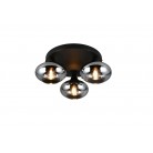 DIVINA Φωτιστικό Οροφής REALITY LIGHTING R66643054 Smoke Γυάλινο DIVINA Φωτιστικό Οροφής REALITY LIGHTING R66643054 Smoke Γυάλινο