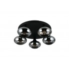 DIVINA Φωτιστικό Οροφής REALITY LIGHTING R66645054 Smoke Γυάλινο DIVINA Φωτιστικό Οροφής REALITY LIGHTING R66645054 Smoke Γυάλινο