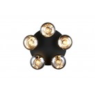 DIVINA Φωτιστικό Οροφής REALITY LIGHTING R66645054 Smoke Γυάλινο DIVINA Φωτιστικό Οροφής REALITY LIGHTING R66645054 Smoke Γυάλινο