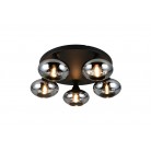 DIVINA Φωτιστικό Οροφής REALITY LIGHTING R66645054 Smoke Γυάλινο DIVINA Φωτιστικό Οροφής REALITY LIGHTING R66645054 Smoke Γυάλινο