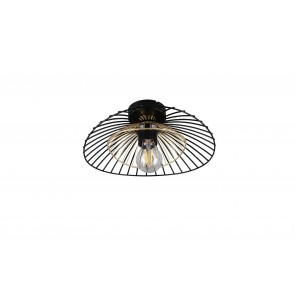 LAURIS Φωτιστικό Οροφής REALITY LIGHTING R66791032 Μαύρο