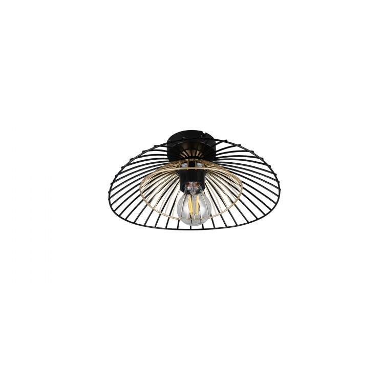 LAURIS Φωτιστικό Οροφής REALITY LIGHTING R66791032 Μαύρο