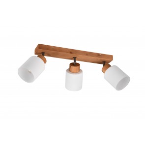 ASSAM Φωτιστικό Οροφής Spot REALITY LIGHTING R81113030 Ξύλινο Γυάλινο