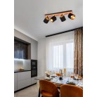 TOMMY Φωτιστικό Οροφής Spot REALITY LIGHTING R81334030 Υφασμάτινο Ξύλινο TOMMY Φωτιστικό Οροφής Spot REALITY LIGHTING R81334030 Υφασμάτινο Ξύλινο