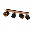 TOMMY Φωτιστικό Οροφής Spot REALITY LIGHTING R81334030 Υφασμάτινο Ξύλινο TOMMY Φωτιστικό Οροφής Spot REALITY LIGHTING R81334030 Υφασμάτινο Ξύλινο