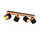 TOMMY Φωτιστικό Οροφής Spot REALITY LIGHTING R81334030 Υφασμάτινο Ξύλινο TOMMY Φωτιστικό Οροφής Spot REALITY LIGHTING R81334030 Υφασμάτινο Ξύλινο