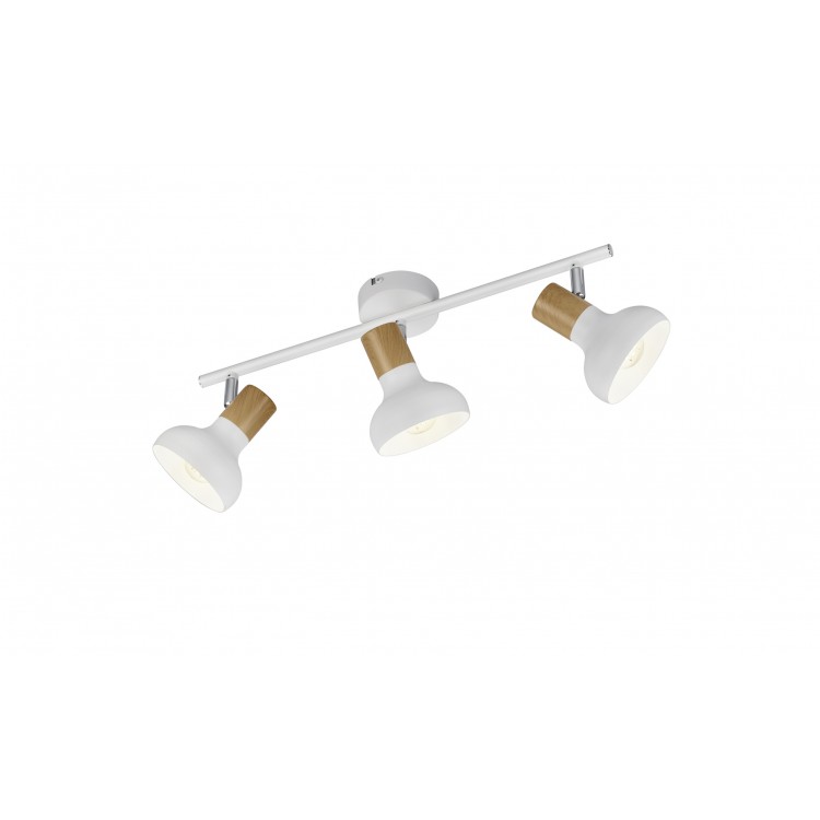 LATIKA Φωτιστικό Οροφής Spot REALITY LIGHTING R81523031 Λευκό Ξύλινης Όψης LATIKA Φωτιστικό Οροφής Spot REALITY LIGHTING R81523031 Λευκό Ξύλινης Όψης