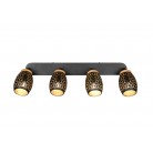 BIDAR Φωτιστικό Οροφής Spot REALITY LIGHTING R81574080 Χρυσό BIDAR Φωτιστικό Οροφής Spot REALITY LIGHTING R81574080 Χρυσό