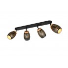 BIDAR Φωτιστικό Οροφής Spot REALITY LIGHTING R81574080 Χρυσό BIDAR Φωτιστικό Οροφής Spot REALITY LIGHTING R81574080 Χρυσό