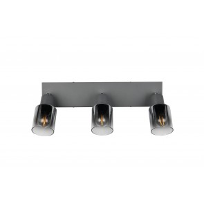 CADIZ Φωτιστικό Οροφής Spot REALITY LIGHTING R81783042 Ανθρακί Γυάλινο