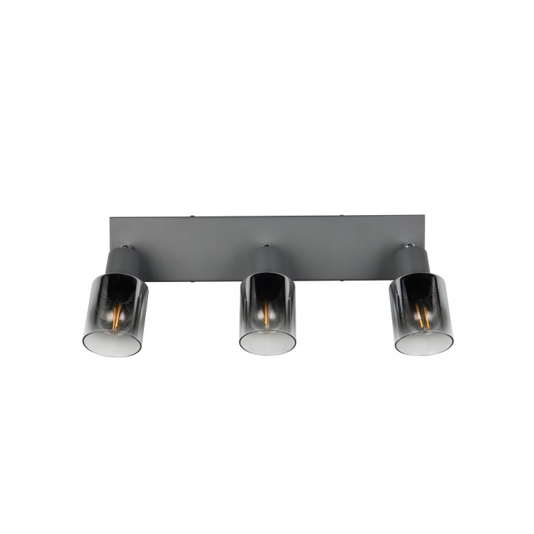 CADIZ Φωτιστικό Οροφής Spot REALITY LIGHTING R81783042 Ανθρακί Γυάλινο CADIZ Φωτιστικό Οροφής Spot REALITY LIGHTING R81783042 Ανθρακί Γυάλινο