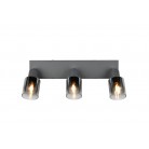 CADIZ Φωτιστικό Οροφής Spot REALITY LIGHTING R81783042 Ανθρακί Γυάλινο CADIZ Φωτιστικό Οροφής Spot REALITY LIGHTING R81783042 Ανθρακί Γυάλινο