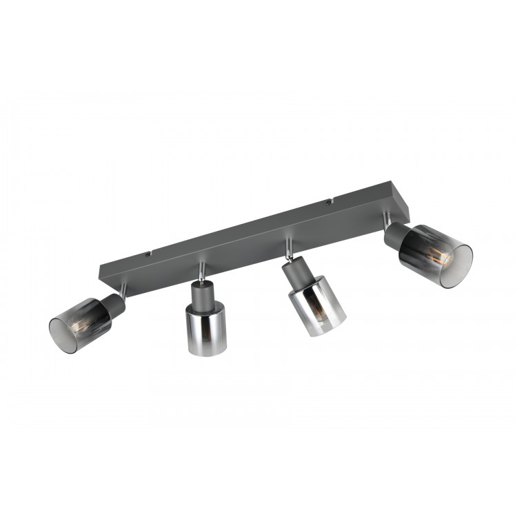 CADIZ Φωτιστικό Οροφής Spot REALITY LIGHTING R81784042 Ανθρακί Γυάλινο CADIZ Φωτιστικό Οροφής Spot REALITY LIGHTING R81784042 Ανθρακί Γυάλινο