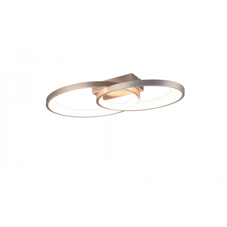 MALAGA R64482107 φωτιστικό οροφής LED REALITY LIGHTING Νίκελ ματ