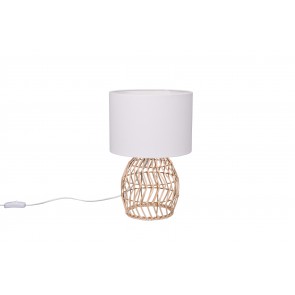 RIKE Επιτραπέζιο φωτιστικό REALITY LIGHTING R51131036 - Rattan ø 25cm 