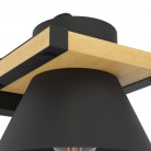 MACCLES Φωτιστικό Απλίκα Τοίχου EGLO 43958 μαύρο ξύλο H15cm MACCLES Φωτιστικό Απλίκα Τοίχου EGLO 43958 μαύρο ξύλο H15cm
