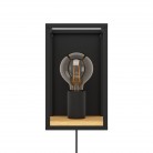 LIBERTAD Φωτιστικό Απλίκα Τοίχου EGLO 99796 μαύρο ξύλο H24cm LIBERTAD Φωτιστικό Απλίκα Τοίχου EGLO 99796 μαύρο ξύλο H24cm