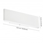CLIMENE Απλίκα Τοίχου LED EGLO 39265 λευκό L25,5cm CLIMENE Απλίκα Τοίχου LED EGLO 39265 λευκό L25,5cm