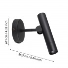 ALMUDAINA Απλίκα Τοίχου LED EGLO 900907 μαύρο H20cm ALMUDAINA Απλίκα Τοίχου LED EGLO 900907 μαύρο H20cm