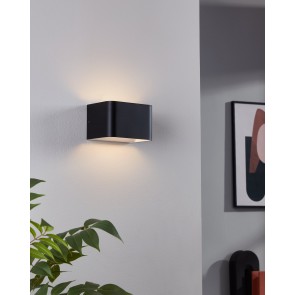 SANIA 4 Απλίκα Τοίχου LED EGLO 901016 μαύρο L13cm