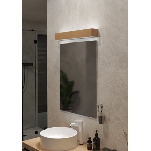 SANIA 6 Απλίκα Τοίχου LED EGLO 901102 ξύλο L62cm IP44