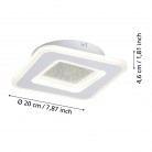MACCHIONI Απλίκα Τοίχου LED EGLO 901233 λευκό L20cm