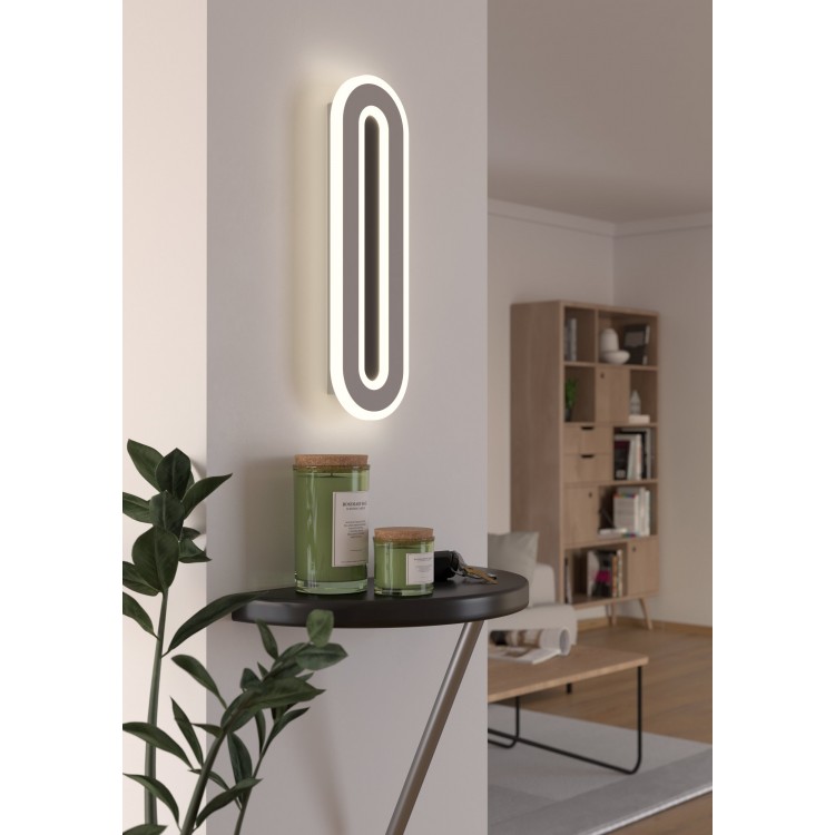 MACCHIONI Απλίκα Τοίχου LED EGLO 901235 λευκό H40cm MACCHIONI Απλίκα Τοίχου LED EGLO 901235 λευκό H40cm