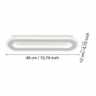 MACCHIONI Απλίκα Τοίχου LED EGLO 901235 λευκό H40cm MACCHIONI Απλίκα Τοίχου LED EGLO 901235 λευκό H40cm