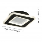 MACCHIONI Απλίκα Τοίχου LED EGLO 901239 μαύρο L20cm