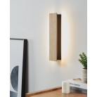 ZUBIALDE Απλίκα Τοίχου LED EGLO 901741 μαύρο ξύλο H36cm FSC