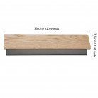 ZUBIALDE Απλίκα Τοίχου LED EGLO 901741 μαύρο ξύλο H36cm FSC