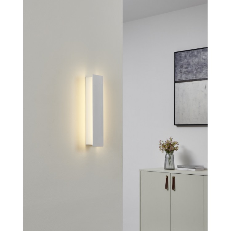 ZUBIALDE Απλίκα Τοίχου LED EGLO 99086 λευκό H36cm
